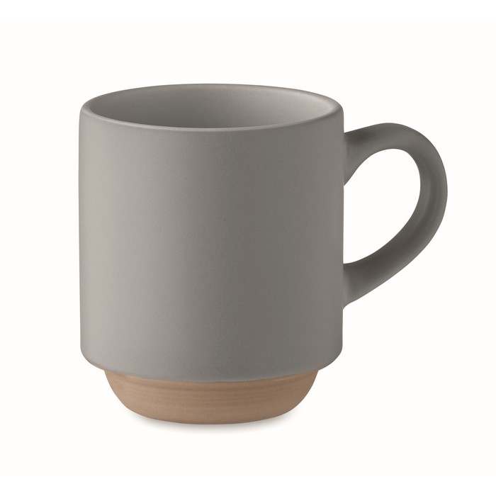 Reklámajándék | Cerack Kerámia rakásolh. bögre 170 ml, szürke