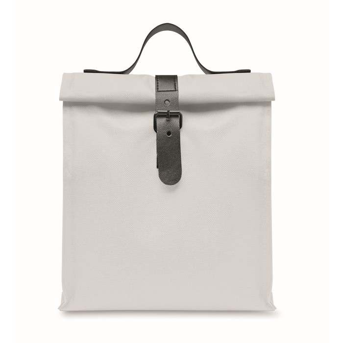 Reklámajándék | Chill 600D RPET uzsonnás hűtőtáska, fehér