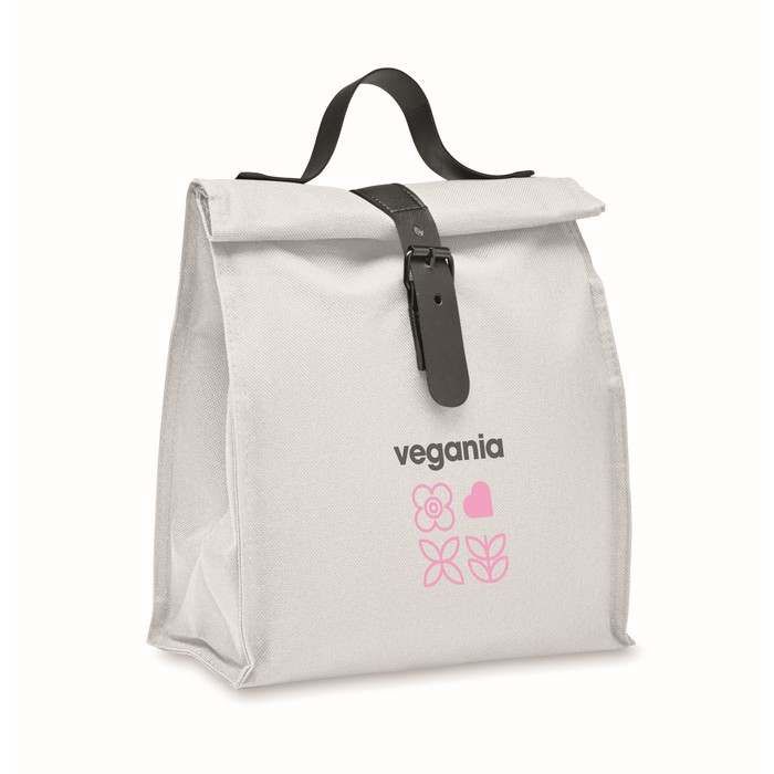 Reklámajándék | Chill 600D RPET uzsonnás hűtőtáska, fehér