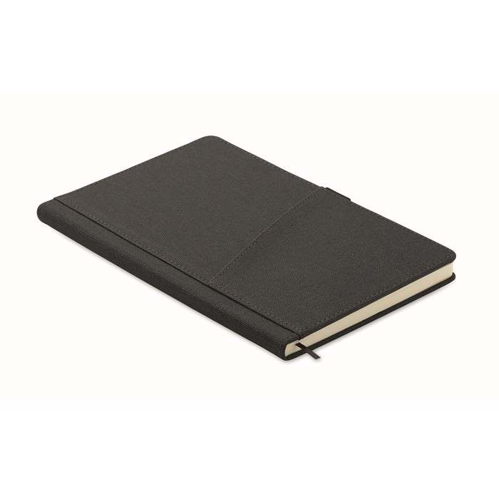 Cinco A5 jegyzetfüzet PU elülső zseb, fekete | Reklámajándék, reklámtárgy, céges ajándék, egyedi reklámajándék Reklámajándék | Cinco A5 jegyzetfüzet PU elülső zseb, fekete