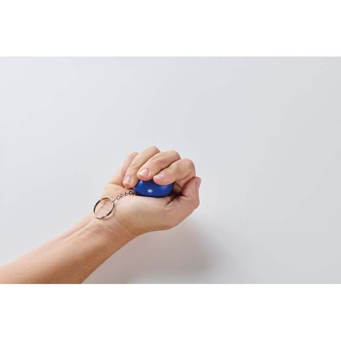 Reklámajándék | Cirkely PU gömb alakú kulcstartó, kék