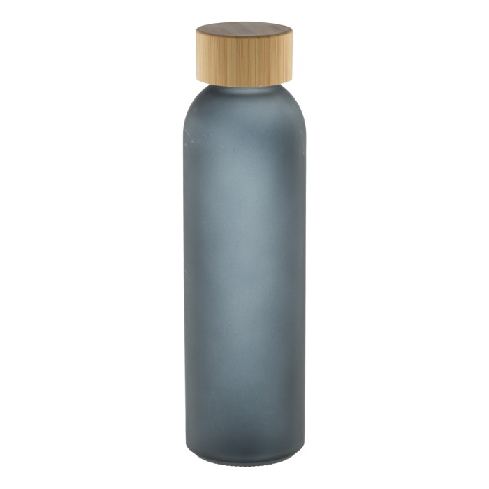 Reklámajándék | Cloody üveg kulacs, fekete, 500 ml
