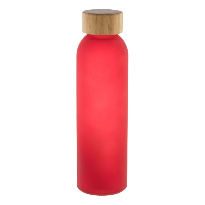 Reklámajándék | Cloody üveg kulacs, piros, 500 ml