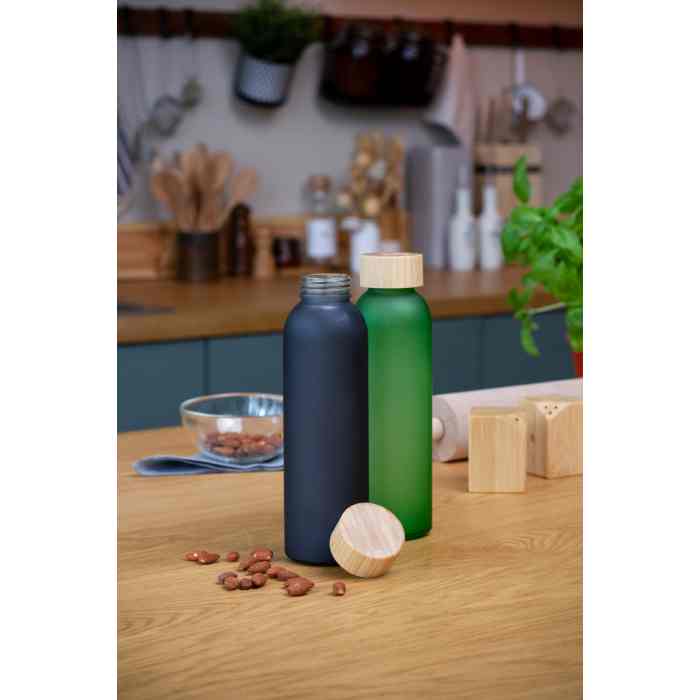 Reklámajándék | Cloody üveg kulacs, zöld, 500 ml
