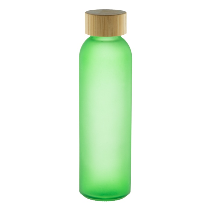 Reklámajándék | Cloody üveg kulacs, zöld, 500 ml