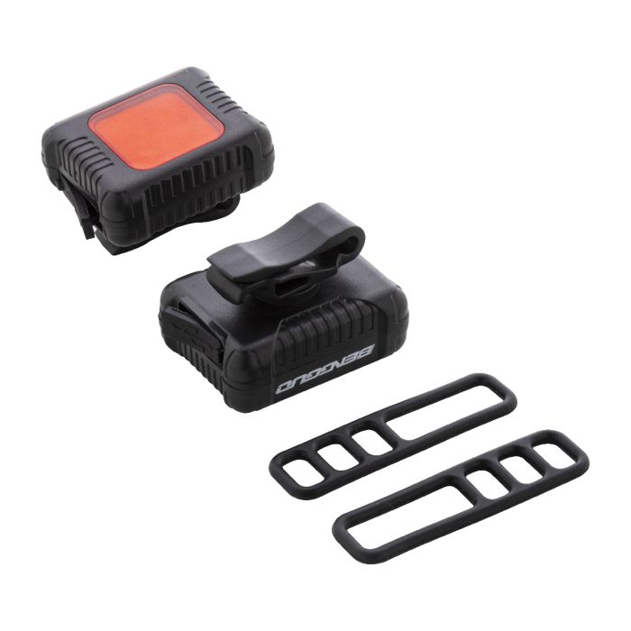 Cobik újratölthető kerékpárlámpa-szett, fekete | Reklámajándék, reklámtárgy, céges ajándék, egyedi reklámajándék Reklámajándék | Cobik újratölthető kerékpárlámpa-szett, fekete