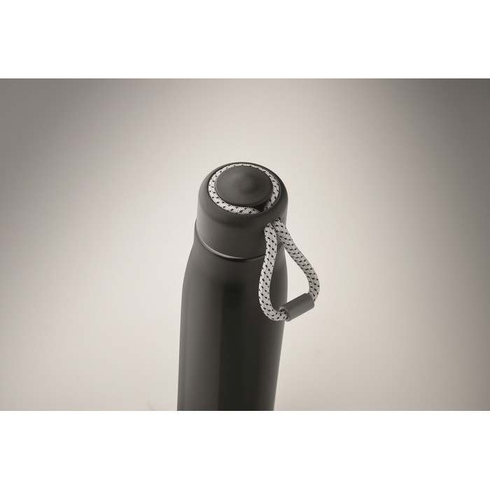 Cordle Duplafalú palack 500 ml, fekete | Reklámajándék, reklámtárgy, céges ajándék, egyedi reklámajándék Reklámajándék | Cordle Duplafalú palack 500 ml, fekete