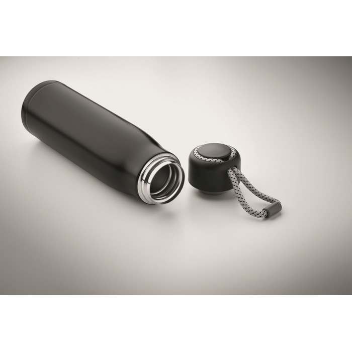 Cordle Duplafalú palack 500 ml, fekete | Reklámajándék, reklámtárgy, céges ajándék, egyedi reklámajándék Reklámajándék | Cordle Duplafalú palack 500 ml, fekete