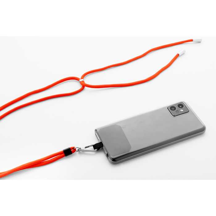 Reklámajándék | Corphon RPET mobiltartó nyakpánt, piros