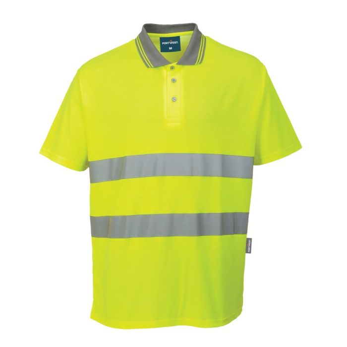 Portwest Cotton Comfort pólóing, sárga