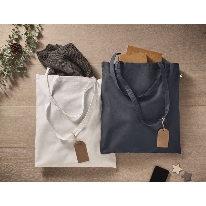Cottonel Colour + pamut bevásárlótáska, 140 g, sötétkék