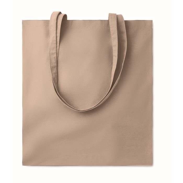 Reklámajándék | Cottonel Colour ++ Pamut bevásárlótáska, 180 g, bézs