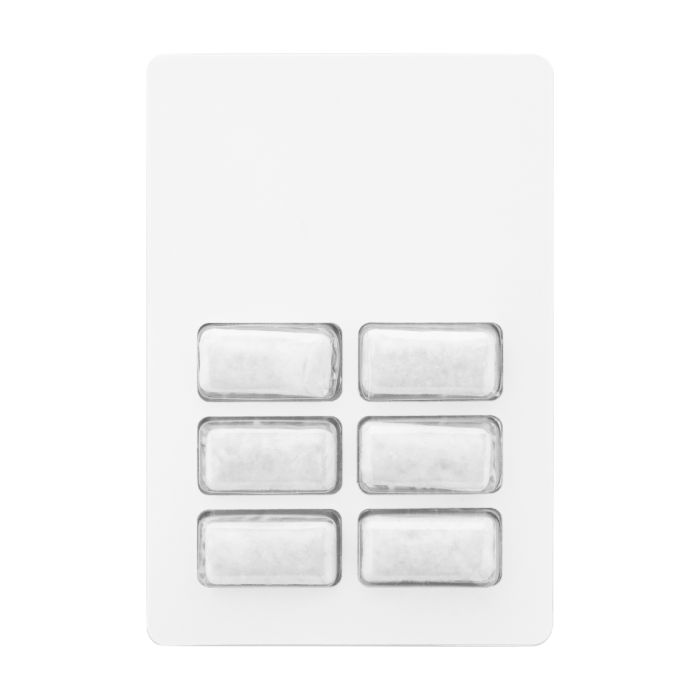 Reklámajándék | CreaChew Deluxe egyedi rágógumi, fehér