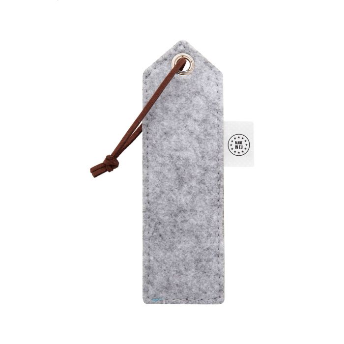 Reklámajándék | CreaFelt Mark egyedi RPET könyvjelző, fehér