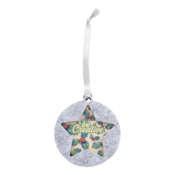 Reklámajándék | CreaFelt Tree karácsonyfadísz, csillag, szürke
