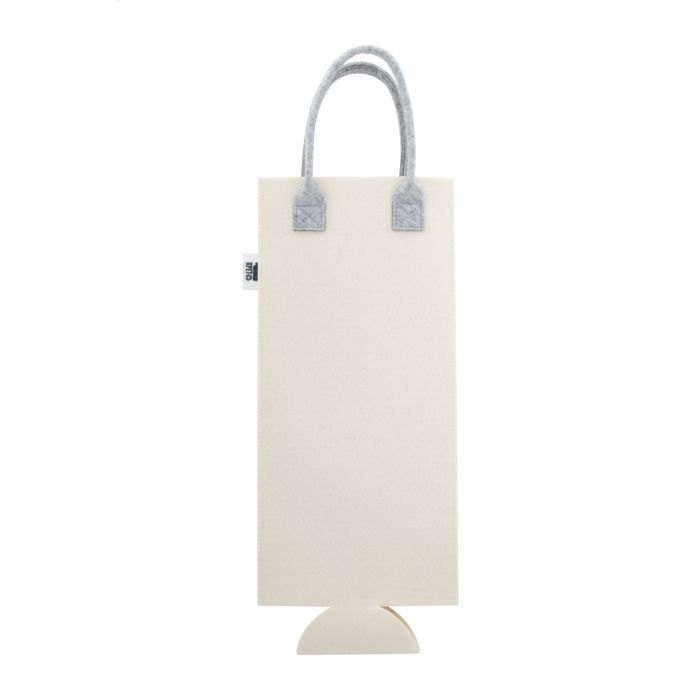 Reklámajándék | CreaFelt Vino egyediesíthető RPET boros ajándéktáska, fehér