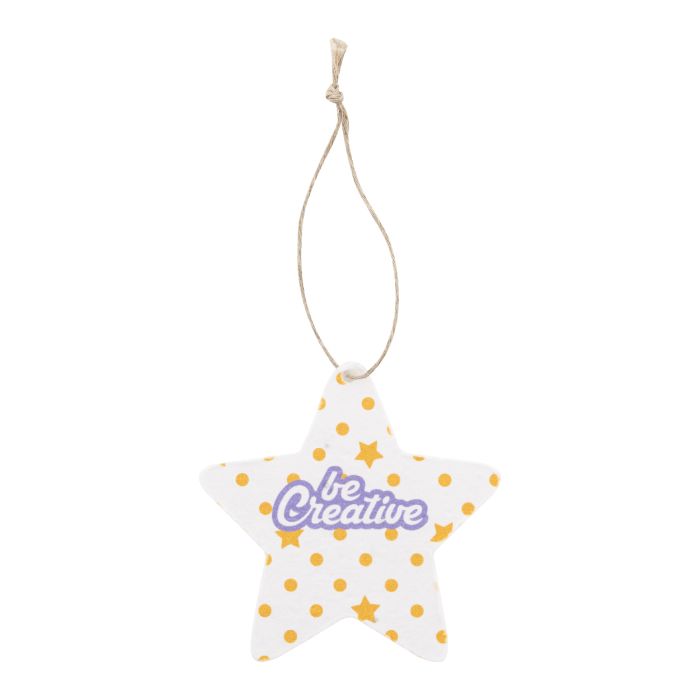 CreaJul Seed egyedi magpapír karácsonyfadísz, csillag, natúr | Reklámajándék, reklámtárgy, céges ajándék, egyedi reklámajándék Reklámajándék | CreaJul Seed egyedi magpapír karácsonyfadísz, csillag, natúr