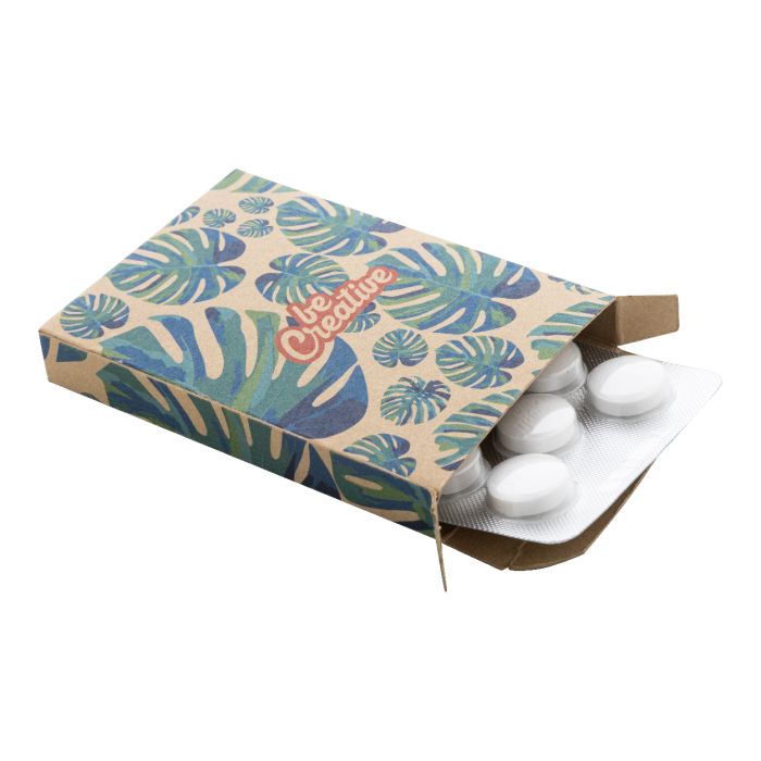 Reklámajándék | CreaMint 10 Eco egyedi mentolos cukorkák, natúr