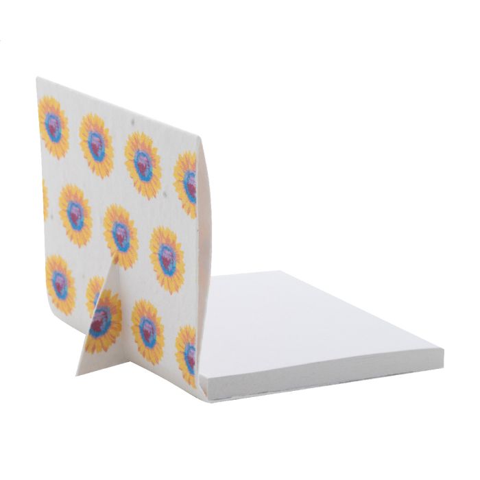 Reklámajándék | CreaStick Sign Seed egyedi öntapadós jegyzettömb, fehér