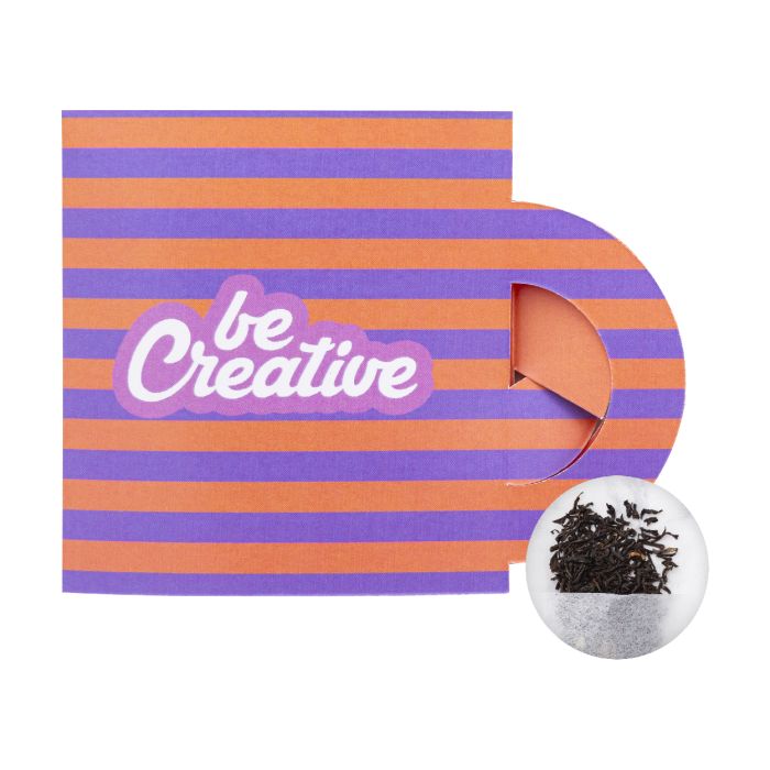 Reklámajándék | CreaTea Mug egyedi teafilter, zöld tea, fehér