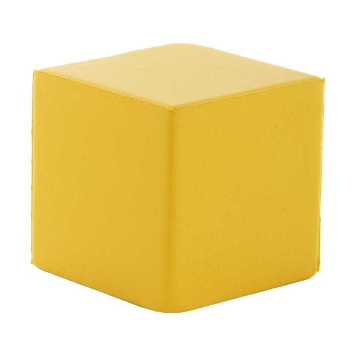 Reklámajándék | Cubix stresszlabda, sárga
