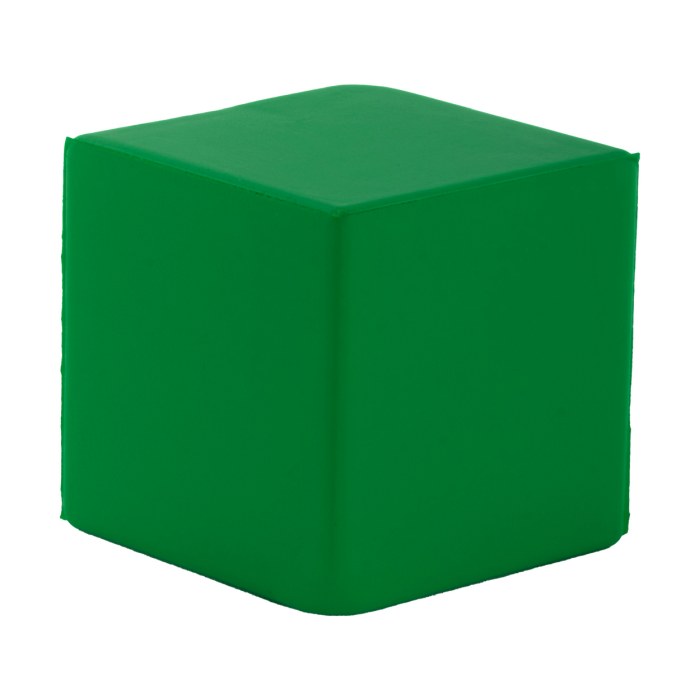 Reklámajándék | Cubix stresszlabda, zöld