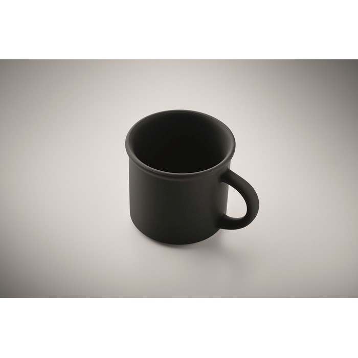 Reklámajándék | Cupage Matt kerámia bögre 300 ml, fekete