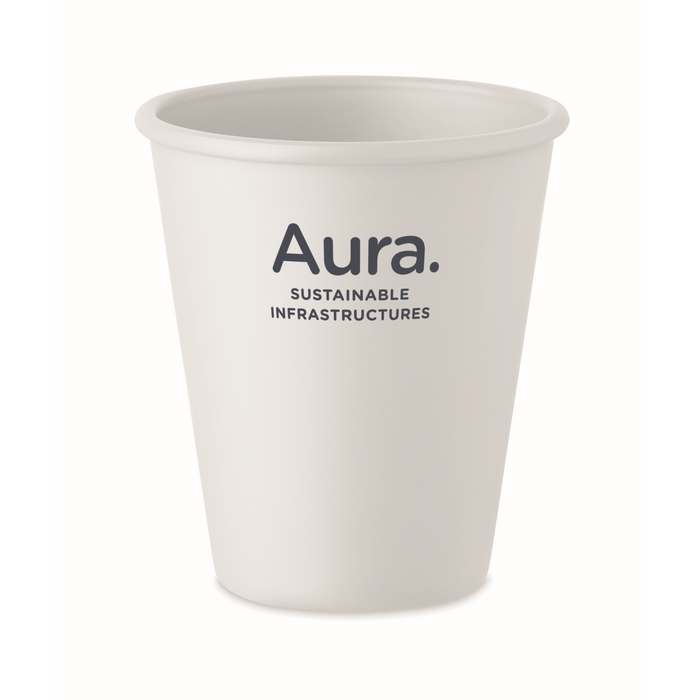 Reklámajándék | Cupful PLA szimplafalú pohár, fehér