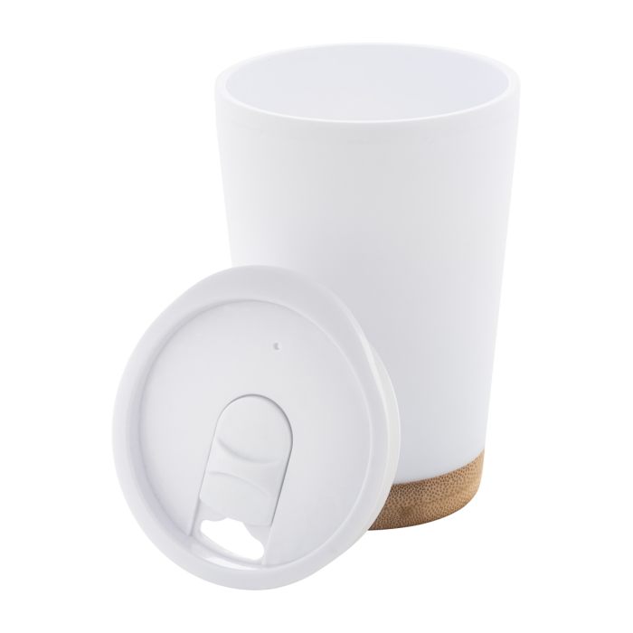 Reklámajándék | Dellio thermo pohár, fehér, 260 ml