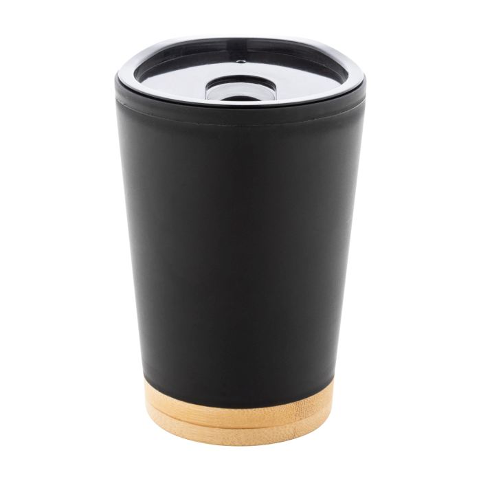 Reklámajándék | Dellio thermo pohár, fekete, 260 ml