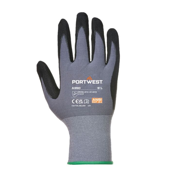 Portwest DermiFlex védőkesztyű, fekete