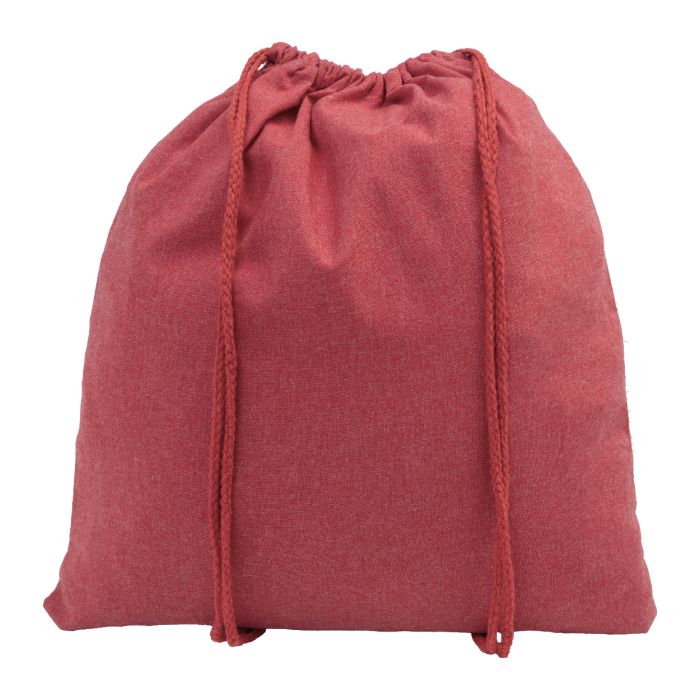 Reklámajándék | Dropex újrahasznosított pamut hátizsák, piros