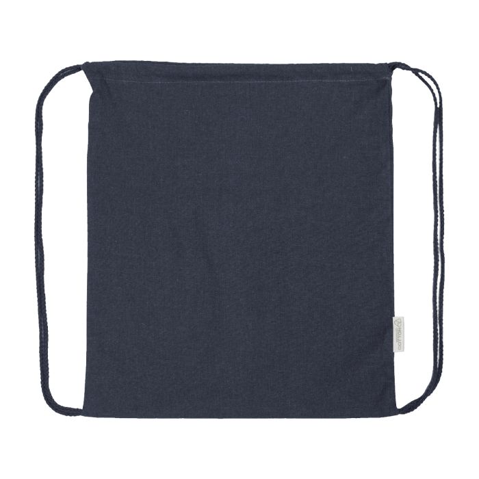 Reklámajándék | Dropex újrahasznosított pamut hátizsák, sötét kék