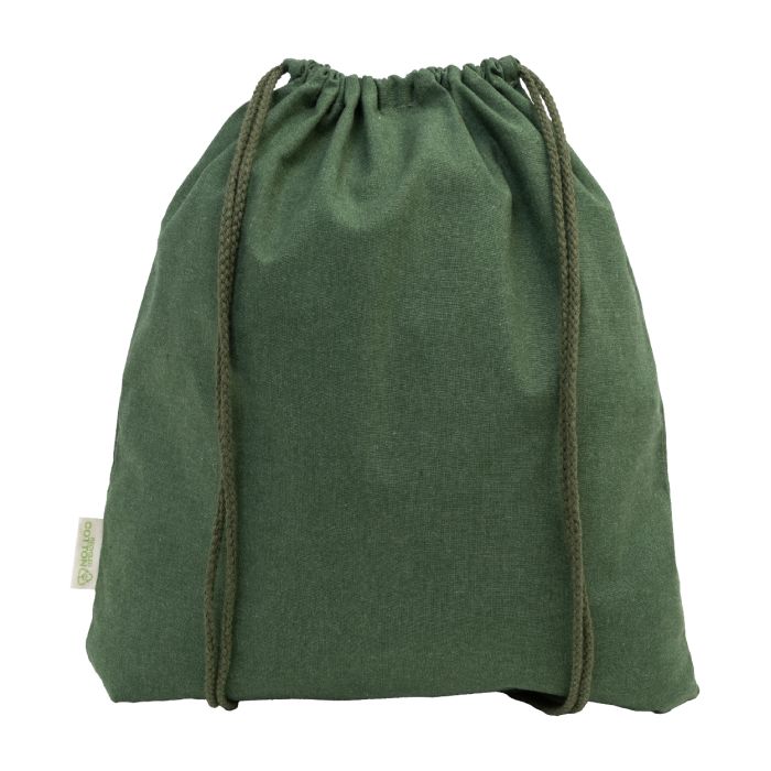 Reklámajándék | Dropex újrahasznosított pamut hátizsák, zöld