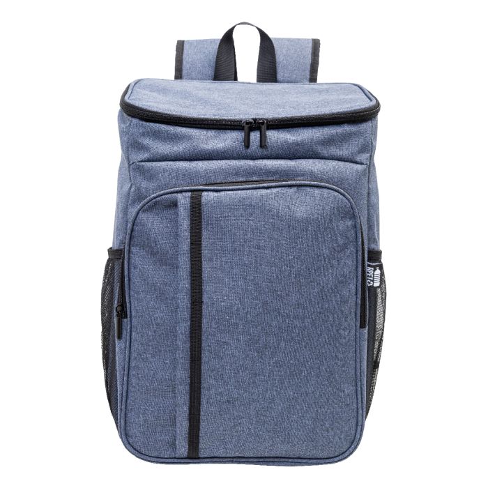 Duonic RPET piknik hűtőtáska hátizsák, sötét kék | Reklámajándék, reklámtárgy, céges ajándék, egyedi reklámajándék Reklámajándék | Duonic RPET piknik hűtőtáska hátizsák, sötét kék