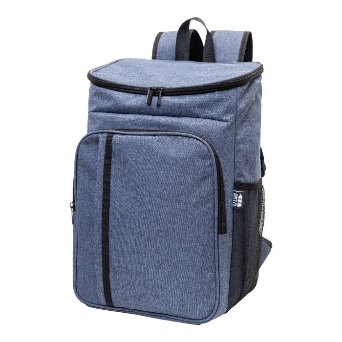 Duonic RPET piknik hűtőtáska hátizsák, sötét kék | Reklámajándék, reklámtárgy, céges ajándék, egyedi reklámajándék Reklámajándék | Duonic RPET piknik hűtőtáska hátizsák, sötét kék