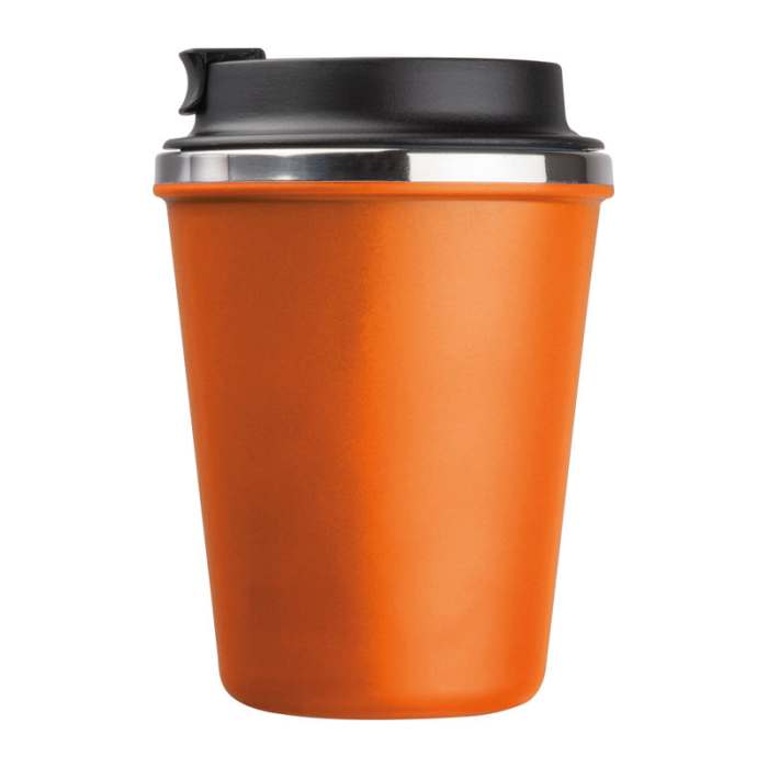Duplafalú acél ivópohár, 350ml, narancssárga | Reklámajándék, reklámtárgy, céges ajándék, egyedi reklámajándék Reklámajándék | Duplafalú acél ivópohár, 350ml, narancssárga
