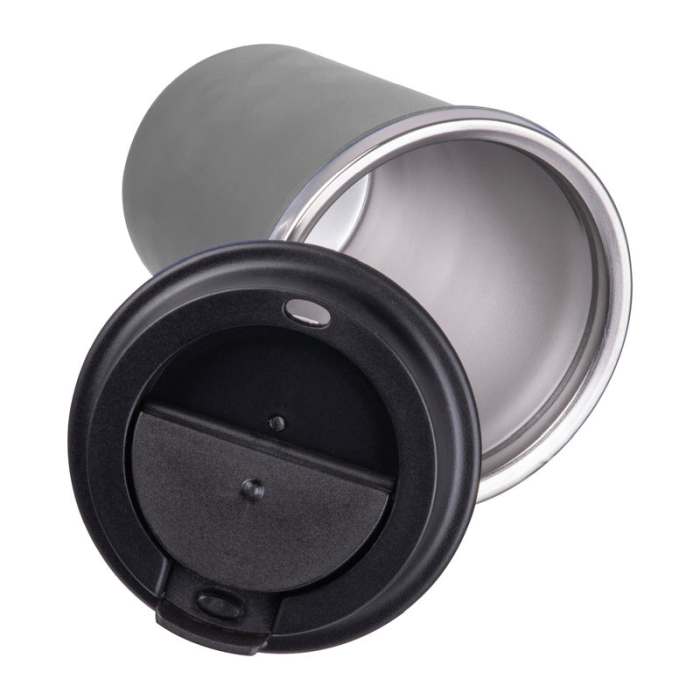 Duplafalú acél ivópohár, 350ml, szürke | Reklámajándék, reklámtárgy, céges ajándék, egyedi reklámajándék Reklámajándék | Duplafalú acél ivópohár, 350ml, szürke