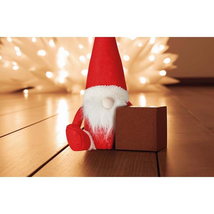 Reklámajándék | Dwarf Filc karácsonyi törpe, piros