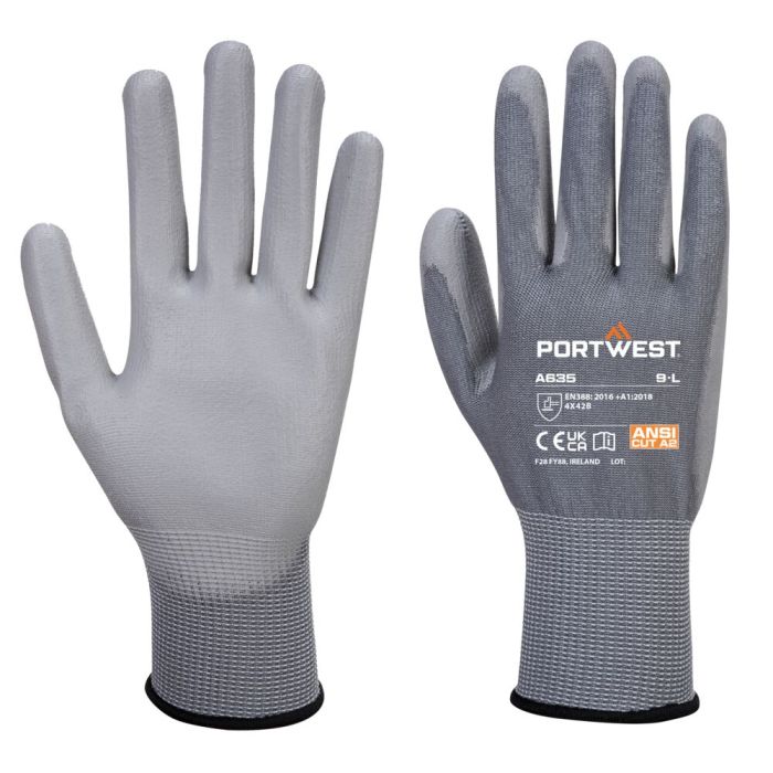 Portwest Eco-Cut vágásbiztos kesztyű, szürke | Adgift Reklámajándéktól Portwest Eco-Cut vágásbiztos kesztyű, szürke