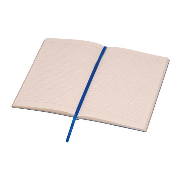 Reklámajándék | A5 PU borítású "Stripes" egyedi jegyzetfüzet, kék