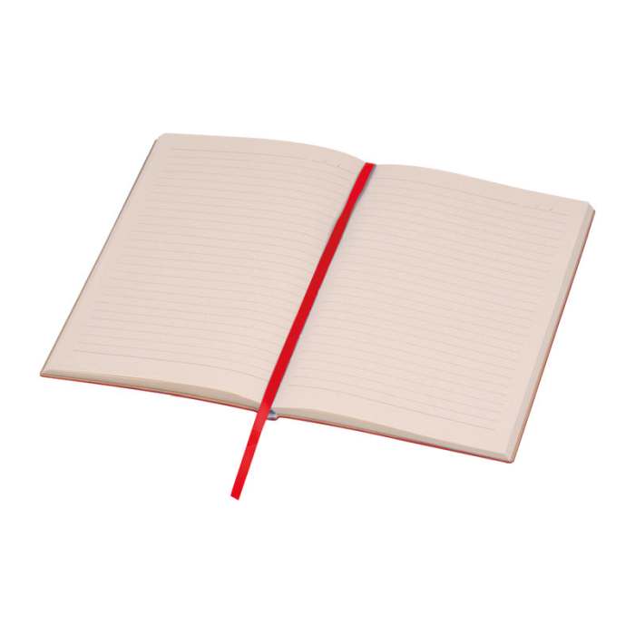 Reklámajándék | A5 PU borítású "Stripes" egyedi jegyzetfüzet, piros