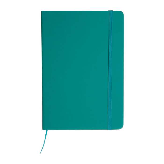 Reklámajándék | A5 újrahasznosított egyedi jegyzetfüzet RPU borítóval, kék