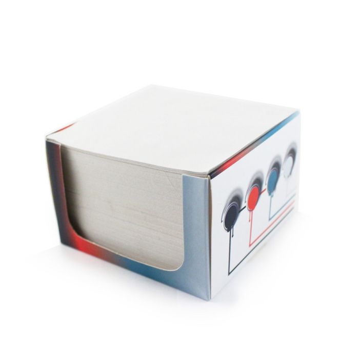 Egyedi jegyzettömb logózott tartóban (újrapapírból)