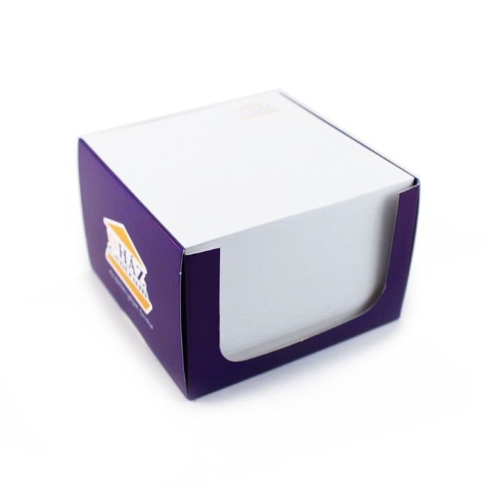 Egyedi jegyzettömb logózott tartóban