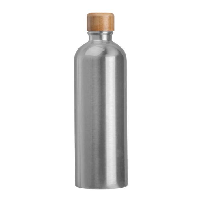 Reklámajándék | Egyedi kulacs karabinerrel, 750ml, szürke