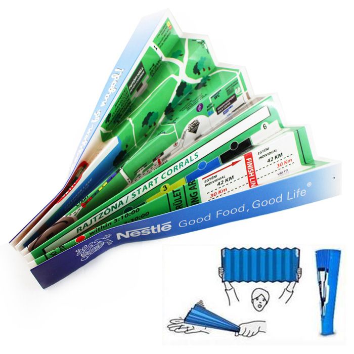 Egyedi logós papír tapsoló, transzprens