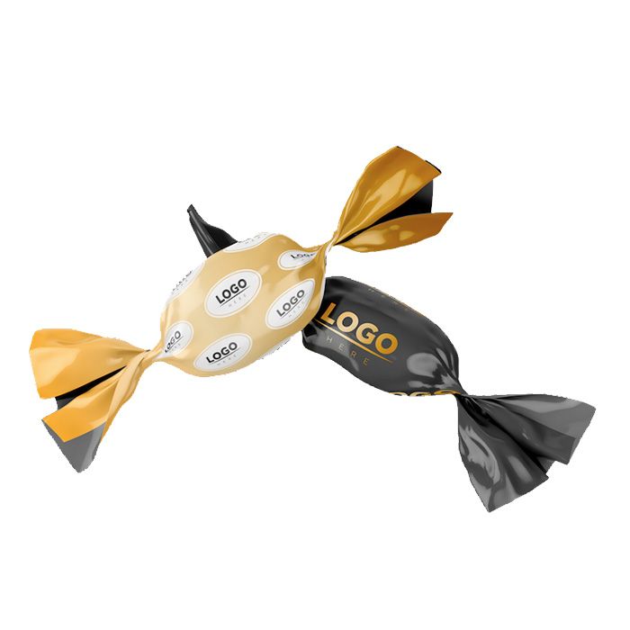 Egyedi, logózott szaloncukor cégeknek - Egyedi szaloncukor - belga csokoládés