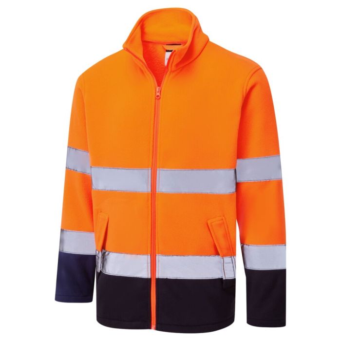 Portwest ES1 Essential Contrast Fleece, narancs/navy