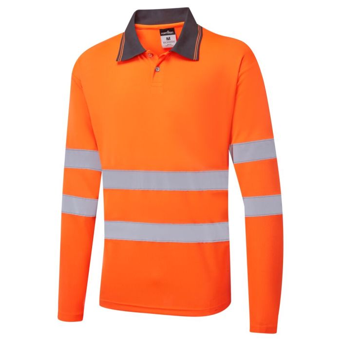 Portwest ES1 Essential HV PoloShirt L/S, narancs